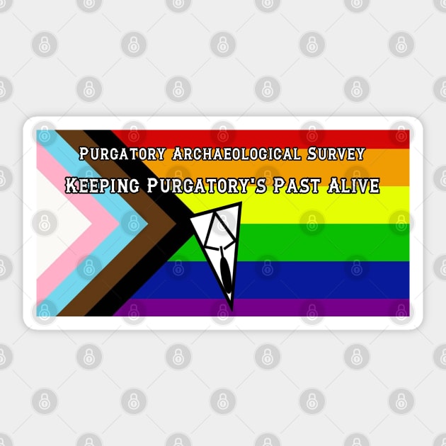 PAS Pride Text Sticker by PurgatoryArchaeologicalSurvey